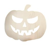 Wooden Pumpkin Cutouts - Pumpkin Wood Crafts For Painting | Hand Painted Halloween Pumpkin Banner | Indoor And Outdoor Harvest Festival Decoration | Ad