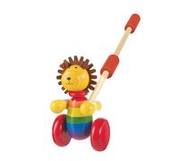 Wooden Push Along Orange Tree Toys Lion Push Along For Toddlers