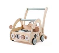ＡＷＨＡＯ Wooden Push Pusher Multifunctional Activity Pusher with Wheels Child-Centered Push Toy for Young Children, Infants, Playroom, Home