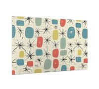 Wooden Puzzle 1000 Piece 75x50 CM, Atomic Stars Retro Pattern Printed Cute Puzzle Game in Plastic Box for Family Entertainment and Brain Training Gifts