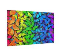 Wooden Puzzle 1000 Piece 75x50 CM, Colorful Butterfly 1 Printed Cute Puzzle Game in Plastic Box for Family Entertainment and Brain Training Gifts