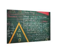 Wooden Puzzle 1000 Piece 75x50 CM, Formulas Shapes Theory Math Lesson Word Printed Cute Puzzle Game in Plastic Box for Family Entertainment and Brain Training Gifts