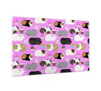 Wooden Puzzle 1000 Piece 75x50 CM, Guinea Pigs and Cupcakes Printed Cute Puzzle Game in Plastic Box for Family Entertainment and Brain Training Gifts