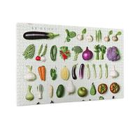 Wooden Puzzle 1000 Piece 75x50 CM, Introduction of various vegetables Printed Cute Puzzle Game in Plastic Box for Family Entertainment and Brain Training Gifts