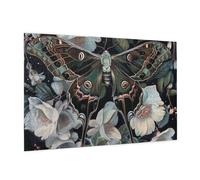 Wooden Puzzle 1000 Piece 75x50 CM, moth that looks like a peacock Printed Cute Puzzle Game in Plastic Box for Family Entertainment and Brain Training Gifts