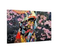 Wooden Puzzle 1000 Piece 75x50 CM, Retro Japanese Geisha Printed Cute Puzzle Game in Plastic Box for Family Entertainment and Brain Training Gifts