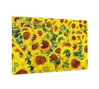 Wooden Puzzle 1000 Piece 75x50 CM, Sunflowers Printed Cute Puzzle Game in Plastic Box for Family Entertainment and Brain Training Gifts