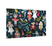 Wooden Puzzle 1000 Piece 75x50 CM, Women's Nutcracker Ballet Xmas Dance Printed Cute Puzzle Game in Plastic Box for Family Entertainment and Brain Training Gifts