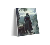 Wooden Puzzle 1000 Piece Adult Jigsaw Overlooking The Hazy Valley and Distant Mountains in The Mountains Large Educational Family Entertainment Toys for Adults