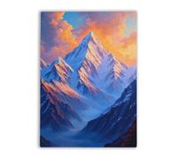 Wooden Puzzle 1000 Piece Adult Jigsaw Sunset on Mount Everest in The Himalayas Between Nepal and China Interesting Parent-Childs Family Entertainment Leisure Fun Interactive Wooden