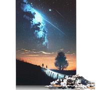 Wooden Puzzle 1000 Piece Nebula Discovery Landscape Puzzle for Adults for Teenagers Woodenboard Puzzles Learning Educational Toys Family Games 1000pcs (75x50cm)