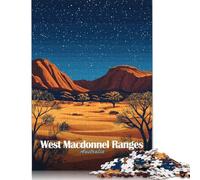 Wooden Puzzle 1000 Piece West MacDonnell Ranges, Australia Puzzle for Adults for Teenagers Woodenboard Puzzles Learning Educational Toys Family Games 1000pcs (75x50cm)