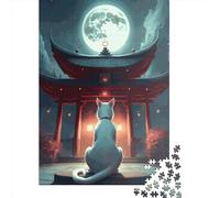Wooden Puzzle 1000 Pieces Cat Japan Jigsaw Creative Rectangular Puzzle Great Jigsaw Puzzle For Adults 1000pcs (75x50cm)