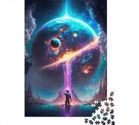 Wooden Puzzle 1000 Pieces Colors_of_Space Jigsaw Creative Rectangular Puzzle Great Jigsaw Puzzle For Adults 1000pcs (75x50cm)