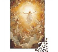 Wooden Puzzle 1000 Pieces Jesus Jigsaw Creative Rectangular Puzzle Great Jigsaw Puzzle For Adults 1000pcs (75x50cm)