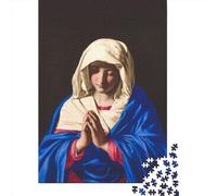 Wooden Puzzle 1000 Pieces Mary_mother_of_Jesus_ Jigsaw Creative Rectangular Puzzle Great Jigsaw Puzzle For Adults 1000pcs (75x50cm)