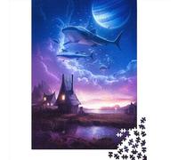 Wooden Puzzle 1000 Pieces Mystical Worlds Jigsaw Creative Rectangular Puzzle Great Jigsaw Puzzle For Adults 1000pcs (75x50cm)