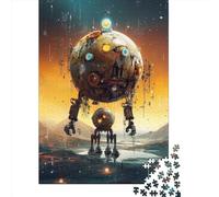 Wooden Puzzle 1000 Pieces Robot_War Jigsaw Creative Rectangular Puzzle Great Jigsaw Puzzle For Adults 1000pcs (75x50cm)