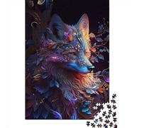 Wooden Puzzle 1000 Pieces Shaman Spirit Fox Jigsaw Creative Rectangular Puzzle Great Jigsaw Puzzle For Adults 1000pcs (75x50cm)