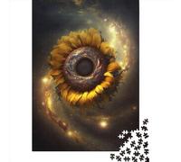 Wooden Puzzle 1000 Pieces Universe Sunflower5 Jigsaw Creative Rectangular Puzzle Great Jigsaw Puzzle For Adults 1000pcs (75x50cm)