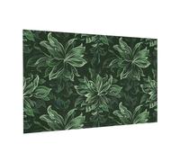 Wooden Puzzle 300 Piece 38x26 CM, Hunter Green Floral Petals Pattern Printed Cute Puzzle Game in Plastic Box for Family Entertainment and Brain Training Gifts