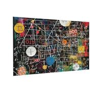 Wooden Puzzle 300 Piece 38x26 CM, Math Formula Printed Cute Puzzle Game in Plastic Box for Family Entertainment and Brain Training Gifts