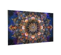 Wooden Puzzle 300 Piece 38x26 CM, Rectangle Mandala art Printed Cute Puzzle Game in Plastic Box for Family Entertainment and Brain Training Gifts