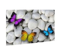 Wooden Puzzle 500 Piece 52x38 CM, Colorful butterflies Stone Printed Cute Puzzle Game in Plastic Box for Family Entertainment and Brain Training Gifts