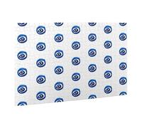 Wooden Puzzle 500 Piece 52x38 CM, Evil eyes Printed Cute Puzzle Game in Plastic Box for Family Entertainment and Brain Training Gifts