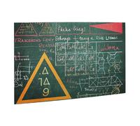 Wooden Puzzle 500 Piece 52x38 CM, Formulas Shapes Theory Math Lesson Word Printed Cute Puzzle Game in Plastic Box for Family Entertainment and Brain Training Gifts