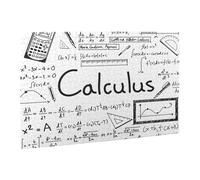 Wooden Puzzle 500 Piece 52x38 CM, Math Geometry G alculus Printed Cute Puzzle Game in Plastic Box for Family Entertainment and Brain Training Gifts