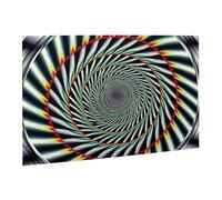 Wooden Puzzle 500 Piece 52x38 CM, spiral optical illusion Printed Cute Puzzle Game in Plastic Box for Family Entertainment and Brain Training Gifts