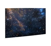 Wooden Puzzle 500 Piece 52x38 CM, Starry Night Deep Outer Space Printed Cute Puzzle Game in Plastic Box for Family Entertainment and Brain Training Gifts