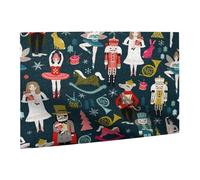 Wooden Puzzle 500 Piece 52x38 CM, Women's Nutcracker Ballet Xmas Dance Printed Cute Puzzle Game in Plastic Box for Family Entertainment and Brain Training Gifts