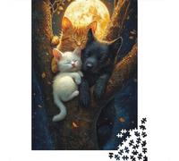 Wooden Puzzle 500 Piece Artistic Pet Dog Puzzle for Adults for Teenagers Woodenboard Puzzles Learning Educational Toys Family Games 500pcs (52x38cm)