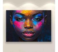 Wooden Puzzle 500 Pieces for Adults Black Woman Portrait Suitable for Those Who Like Challenging Family Leisure and Entertainment Toys