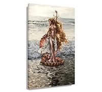 Wooden Puzzle 500 Pieces for Adults - Greek Mythology Gods Figures Greek Mythology Aphrodite Greek Goddess Holiday Fun and Modern Summer Home Decor