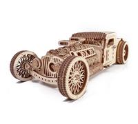 Wooden Puzzle Adult 3D Hot Rod Car 280 Pieces Model Craft Kit Wood Tricks