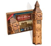 Wooden Puzzle Box Big Ben - 3D Wooden Puzzle for Adults | Escape Room Challenge | Cluebox Style Wooden Trick Puzzle | Hard Brain Teaser | No Glue Required | Made in EU