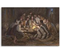 Wooden Puzzle Catholic Maundy Thursday Prayer Canvas Art Poster and Wall Art Picture Print Modern Family Bedroom Decor Posters_300pcs