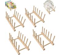 Wooden puzzle display stand, 4pcs Wooden Puzzle Display Stand, Puzzle Rack Puzzle Storage Rack, Puzzle Holder Collection puzzle lovers for Puzzles Organization Storage