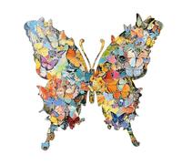 Wooden Puzzle for Adults, 162 or 118 Pieces Butterfly Shaped Puzzle Toy | Interactive Wooden Game, for Parties Meetings Learning Preschool Home Family Mental Testing Hobby Stress Relief