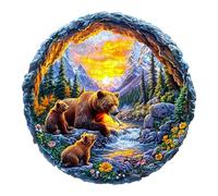 Wooden Puzzle for Adults-200PCS 3D Visual Effect Mama's Love Unique Shape Advanced Wooden Jigsaw Puzzle for Adult, Challenge Wood Jigsaw Puzzles,Best Gift,Home Decoration
