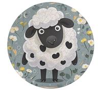 Wooden Puzzle for Adults, Cartoon Black White Sheep Wooden Jigsaw Puzzle, Unique Animal-Shaped Wood-Cut Puzzle for Family and Friends, Gifts 195pcs