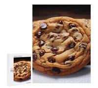 Wooden Puzzle for Adults, Chocolate Cookie Printed Puzzle for Adults, Comes with A Beautiful Box