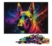 Wooden Puzzle for Adults, Dog with Pop Art, 1000 Pieces | For gifting: Jigsaw Puzzle for Adults - sorting by colour, shape or image area alone or together.