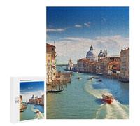 Wooden Puzzle for Adults, Grand Canal in Italy Printed Puzzle for Adults, Comes with A Beautiful Box