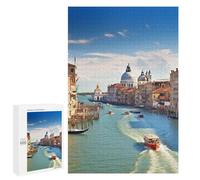 Wooden Puzzle for Adults, Grand Canal in Italy Printed Puzzle for Adults, Comes with A Beautiful Box