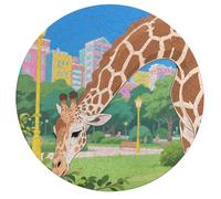 Wooden Puzzle for Adults, Masai Giraffe Wooden Jigsaw Puzzle, Unique Animal-Shaped Wood-Cut Puzzle for Family and Friends, Gifts 195pcs