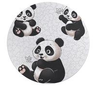 Wooden Puzzle for Adults, Playful Panda Wooden Jigsaw Puzzle, Unique Animal-Shaped Wood-Cut Puzzle for Family and Friends, Gifts 195pcs